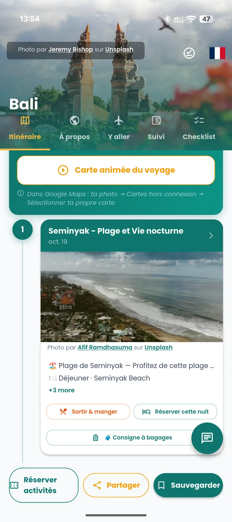 The same itinerary, reviewed and tuned by hand